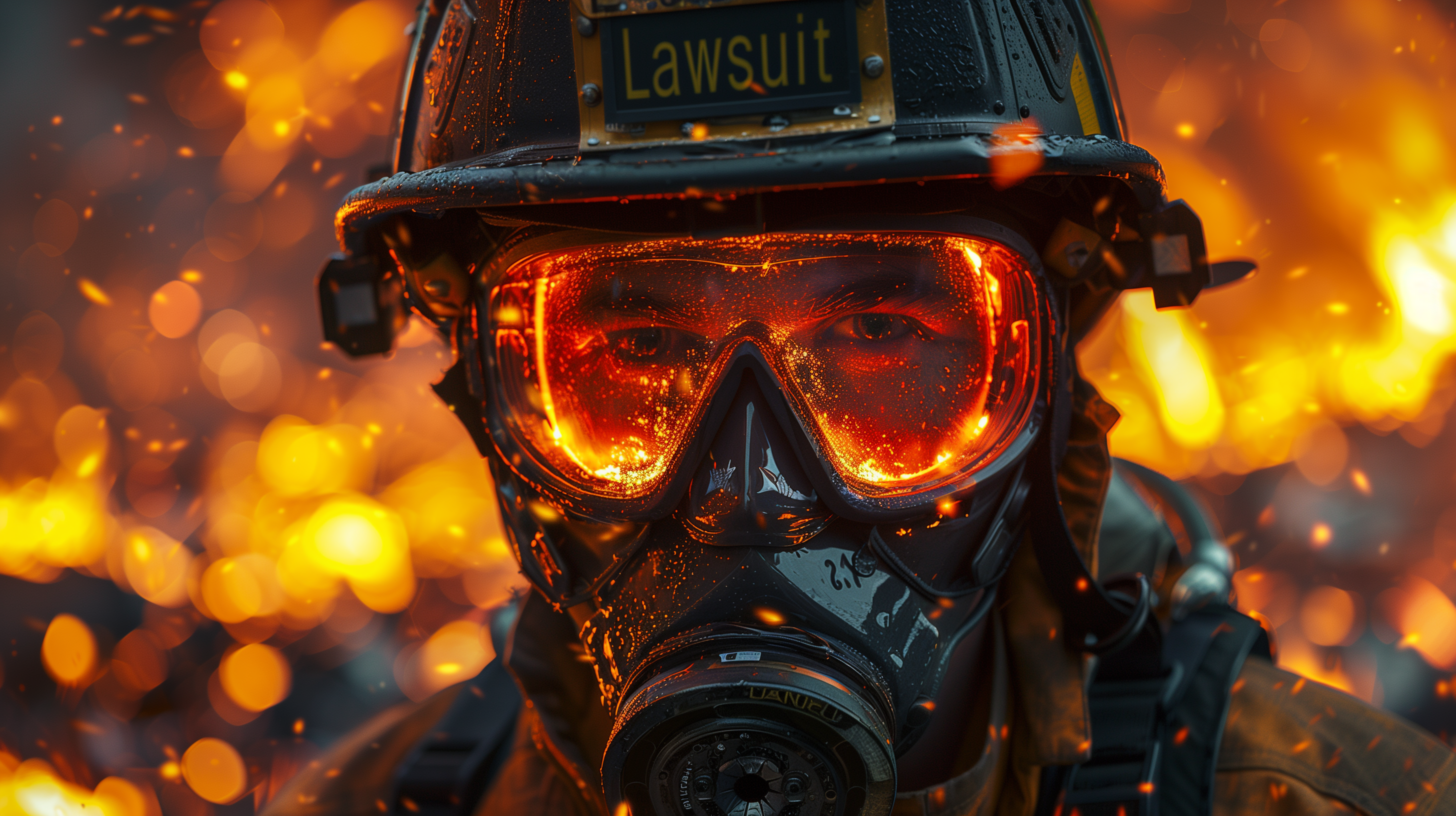 Firefighter Battles Los Angeles Inferno