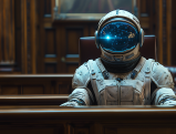 Astronaut in court symbolizing Elon Musk's lawsuit against OpenAI