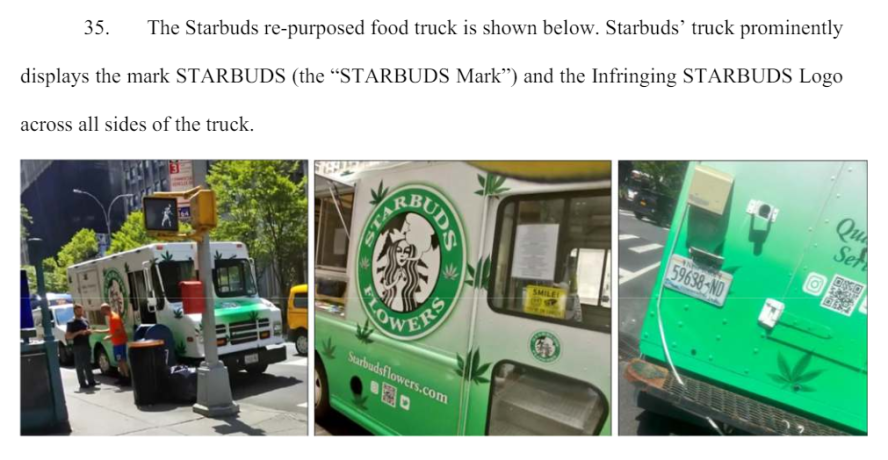 Starbuds cannabis food truck with prominent logo display