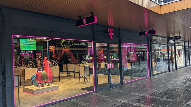 T-Mobile store interior with modern decor