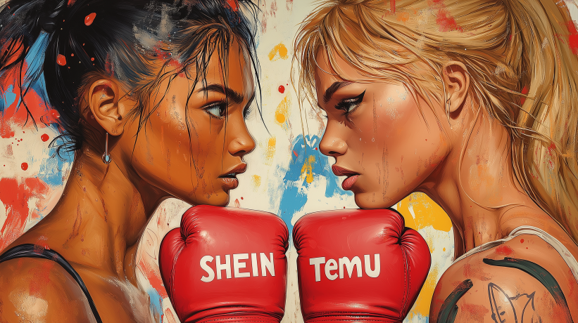 SHEIN vs Temu fashion models confrontation