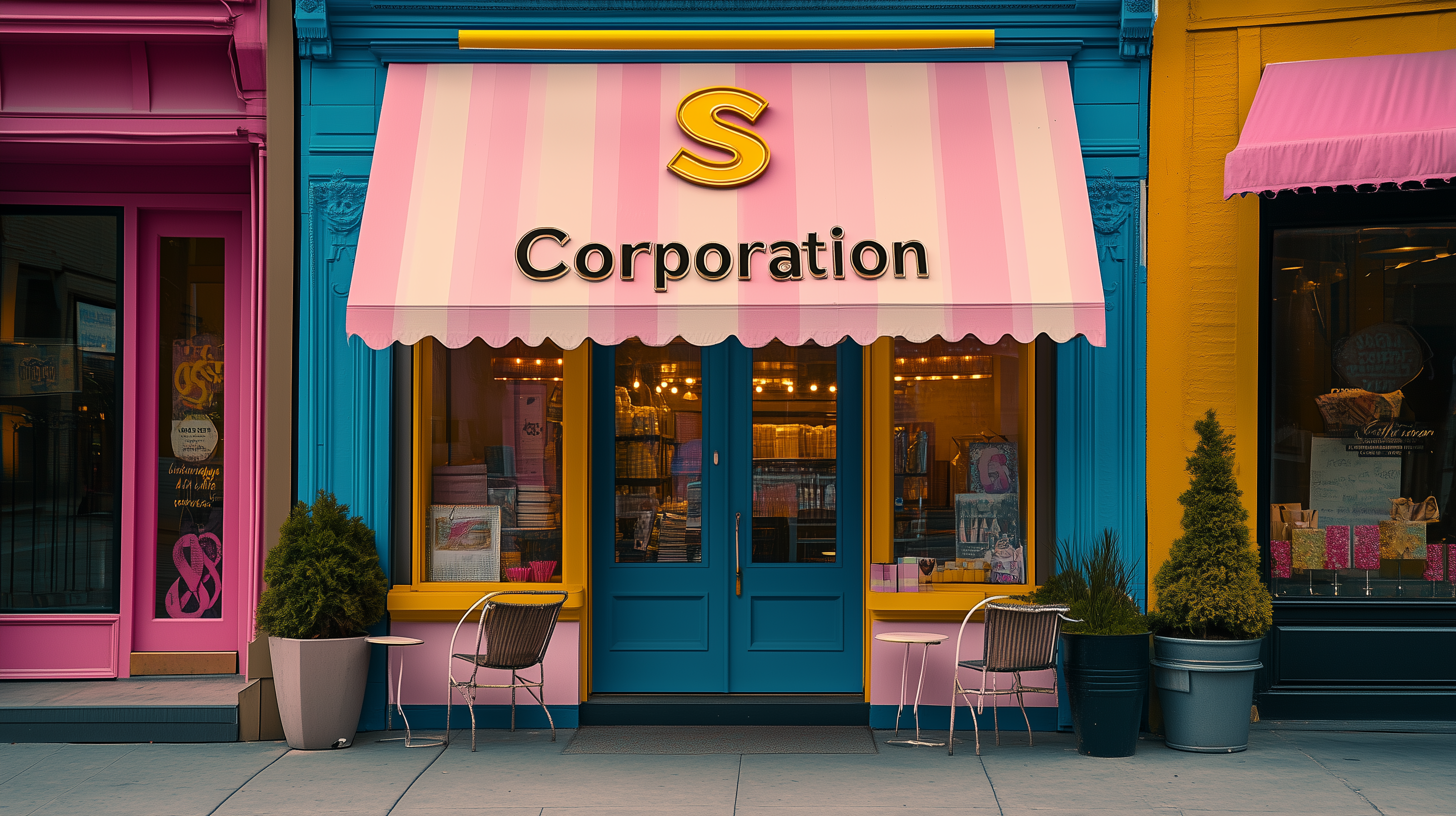  S Corporation Storefront Illustration