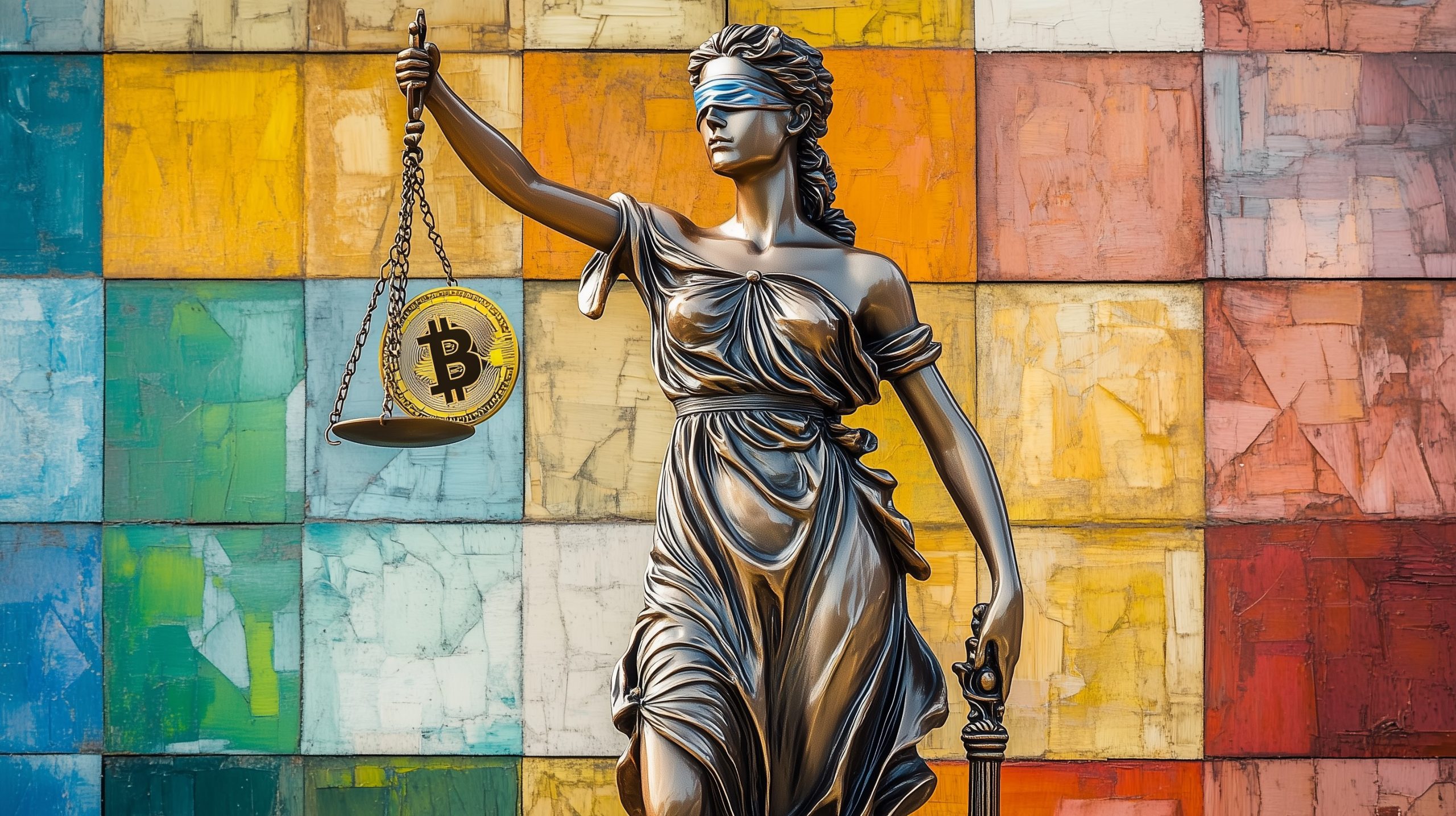 Lady Justice Weighing Crypto and SEC on Scales