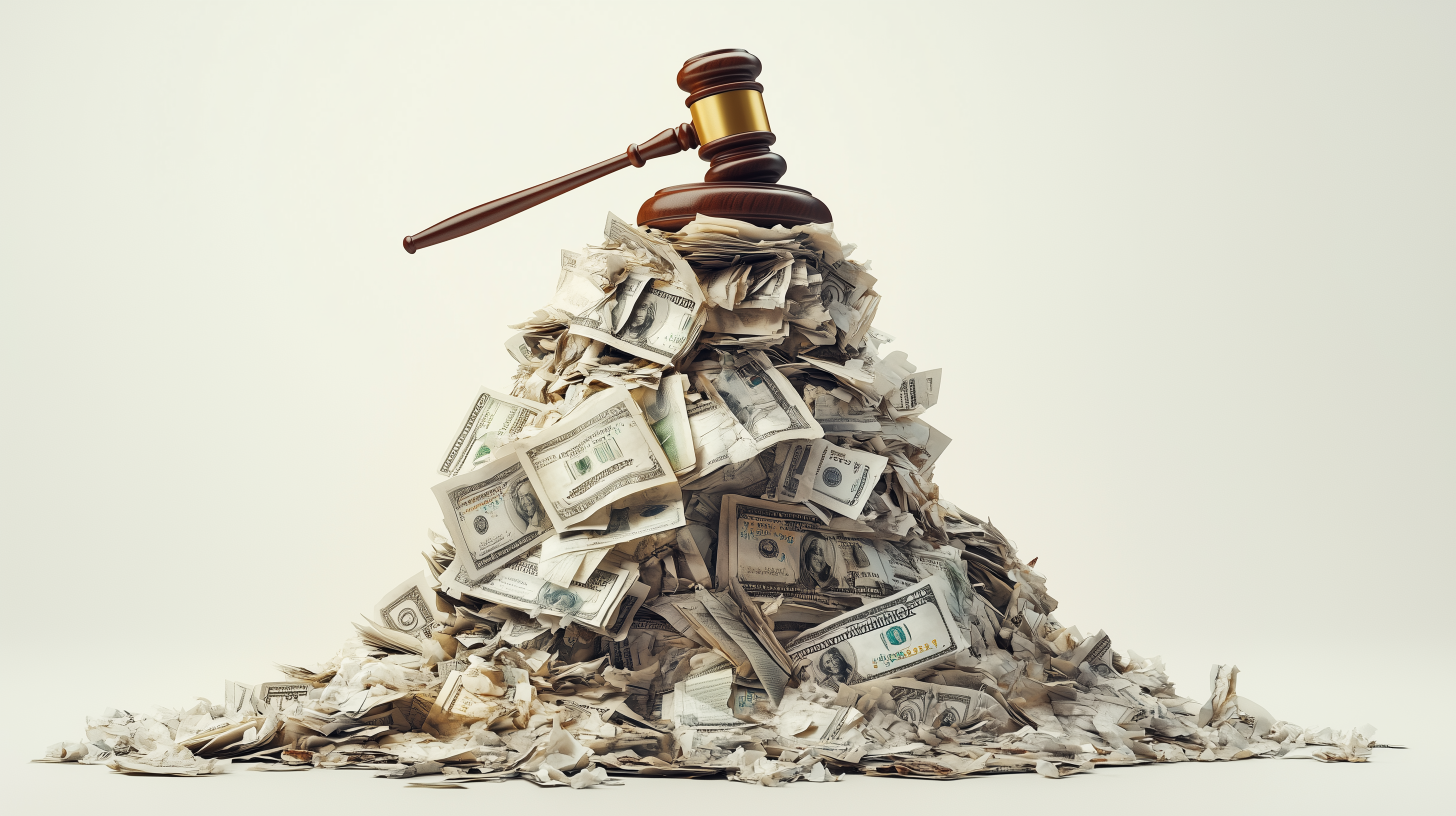 High-value personal injury settlement represented by gavel and money pile